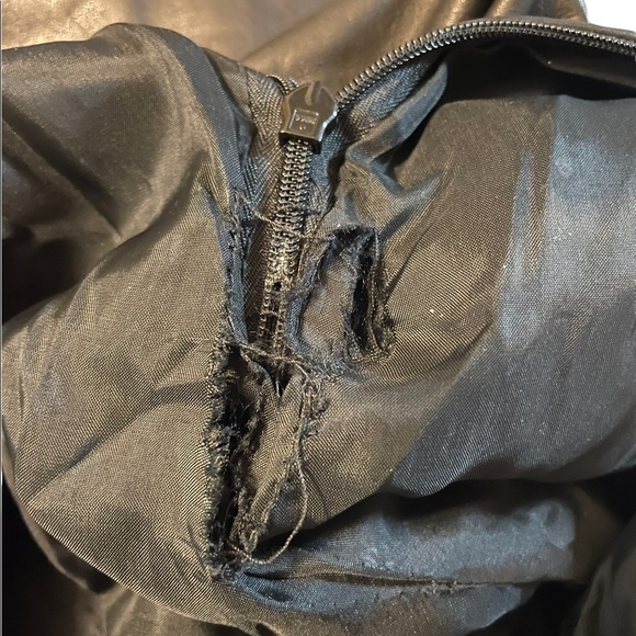 Vintage Emanuel Ungaro Leather High Rise Waist Tapered Straight Leg Pants - Picture 7 of 8